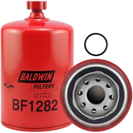 baldwin bf1282, fuel/water separator spin-on with drain
