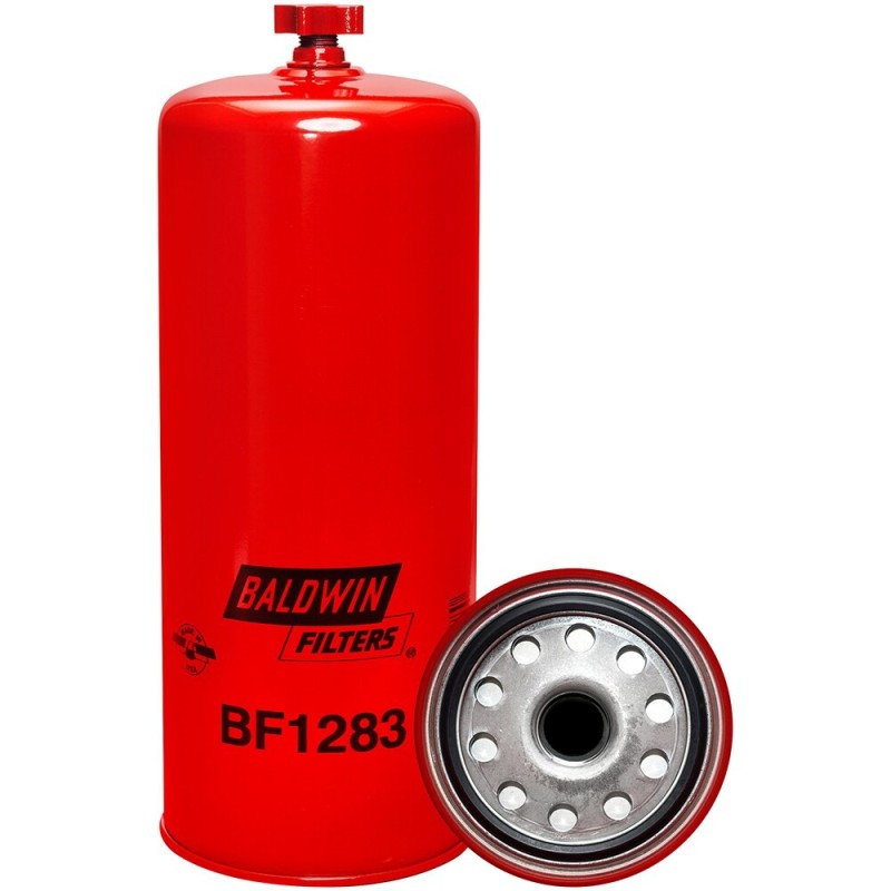 baldwin bf1283, fuel/water separator spin-on with drain