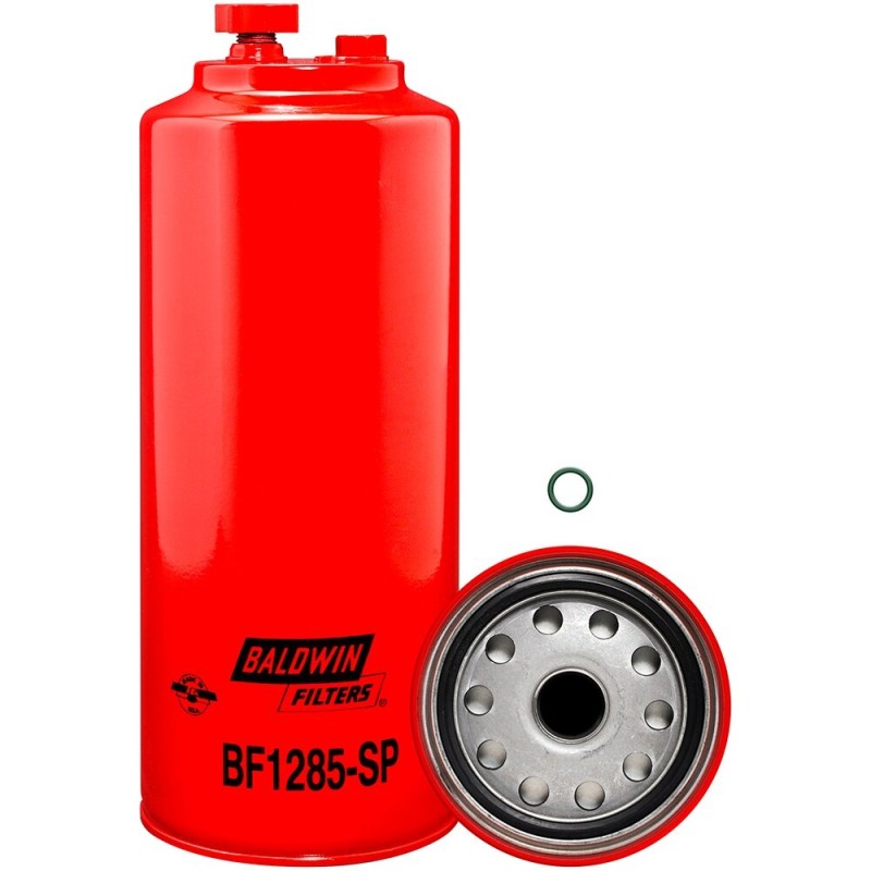 baldwin bf1285-sp, fuel/water separator spin-on with sensor port and drain