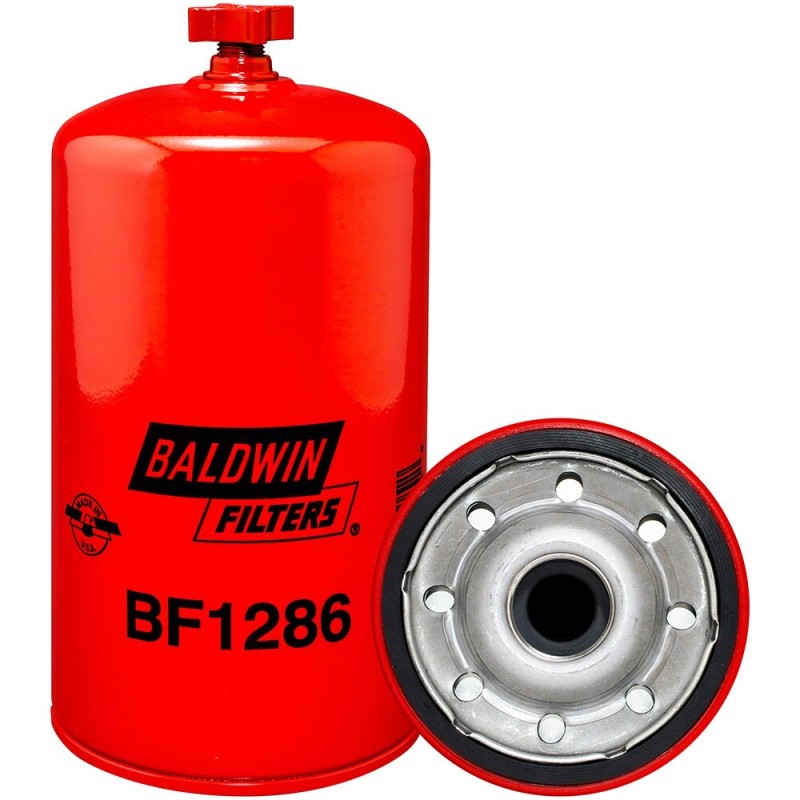 baldwin bf1286, fuel/water separator spin-on with drain
