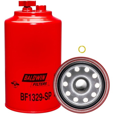 baldwin bf1329-sp, fuel/water separator spin-on with drain and sensor port