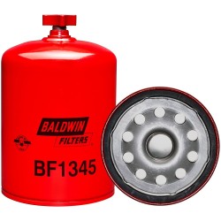 baldwin bf1345, fuel/water separator spin-on with drain