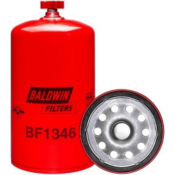 baldwin bf1346, fuel/water separator spin-on with drain