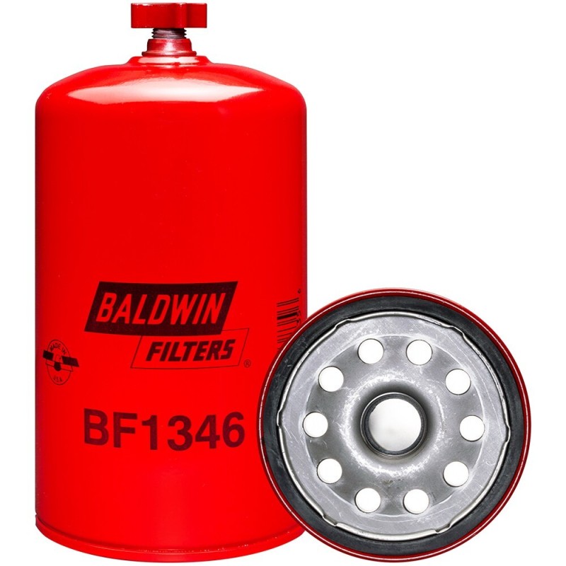 baldwin bf1346, fuel/water separator spin-on with drain