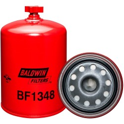 baldwin bf1348, fuel/water separator spin-on with drain