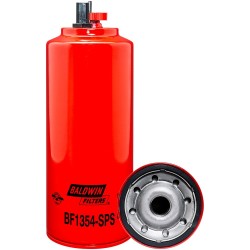 baldwin bf1354-sps, primary fuel/water separator spin-on with drain, sensor por