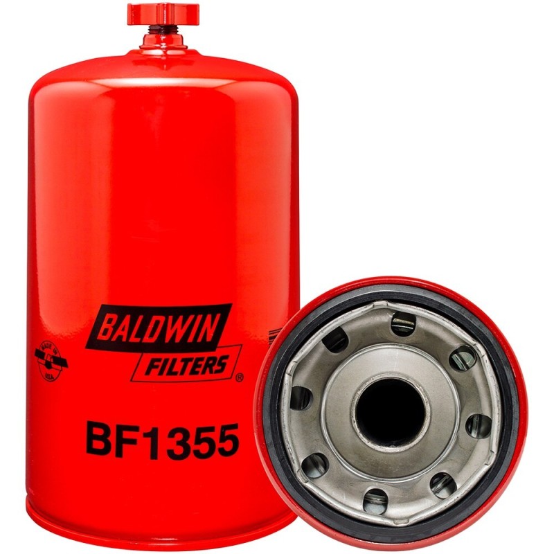 baldwin bf1355, fuel/water separator spin-on with drain