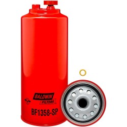 baldwin bf1358-sp, fuel/water separator spin-on with drain and sensor port