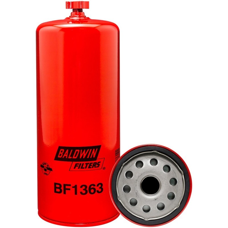 baldwin bf1363, fuel spin-on with drain