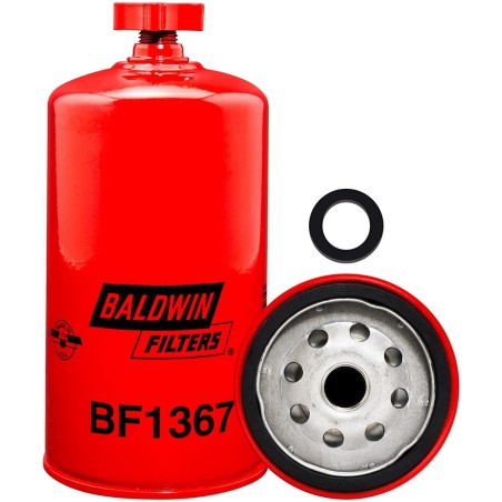 baldwin bf1367, fuel/water separator spin-on with drain