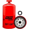 baldwin bf1367, fuel/water separator spin-on with drain