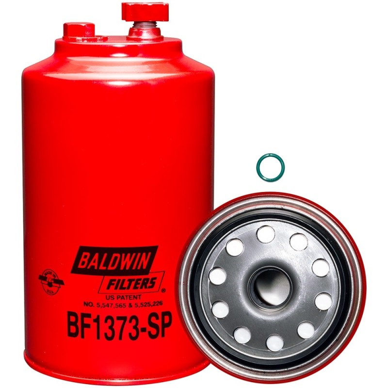 baldwin bf1373-sp, fuel/water separator spin-on with drain and sensor port