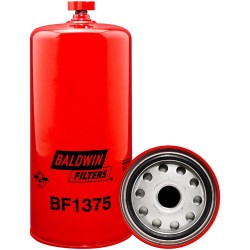 baldwin bf1375, fuel spin-on with drain