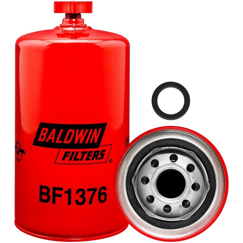 baldwin bf1376, fuel spin-on with drain
