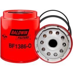 baldwin bf1386-o, fuel/water separator spin-on with open port for bowl
