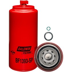 baldwin bf1393-sp, high efficiency fuel/water separator spin-on with drain and 