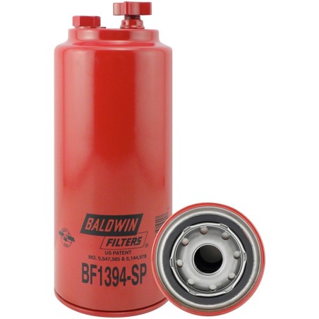 Baldwin BF1394-SP, Fuel/Water Separator Filter Spin-on with Drain and Sensor Port