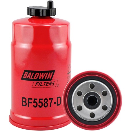 Baldwin BF5587-D, Secondary Fuel Filter Spin-on with Drain