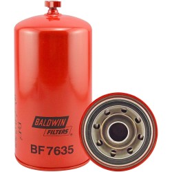 baldwin bf7635, high efficiency fuel/water separator spin-on with drain