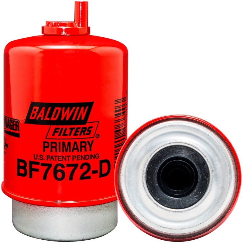 baldwin bf7672-d, primary fuel/water coalescer element with drain