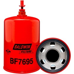 baldwin bf7695, resin ribbon fuel coalescer spin-on with drain