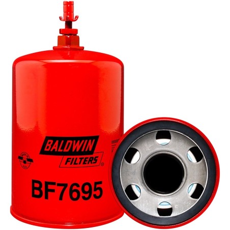 Baldwin BF7695, Resin Ribbon Fuel Coalescer Spin-on with Drain