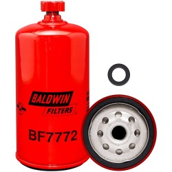 baldwin bf7772, fuel/water separator spin-on with drain