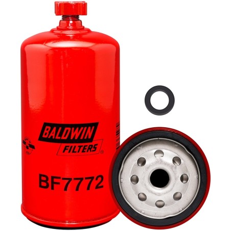 baldwin bf7772, fuel/water separator spin-on with drain