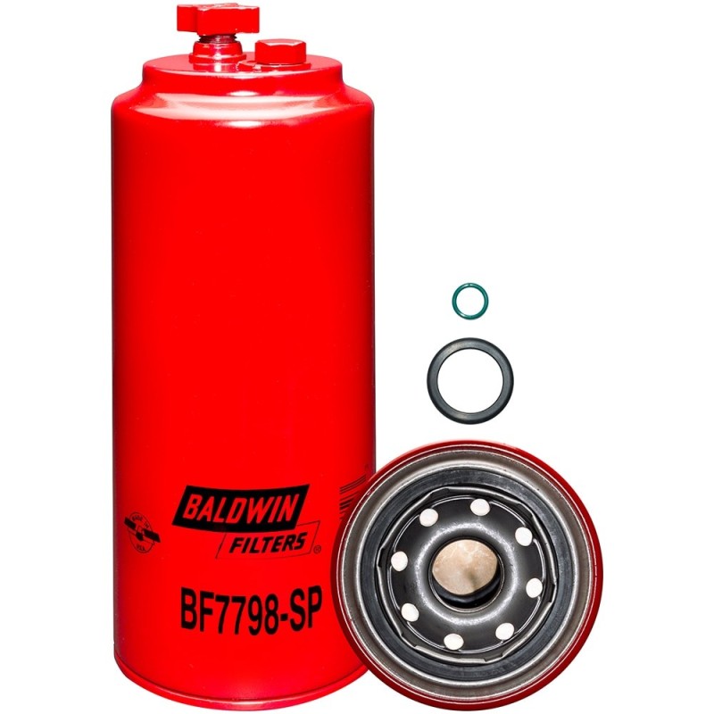 baldwin bf7798-sp, fuel/water separator spin-on with drain and sensor port