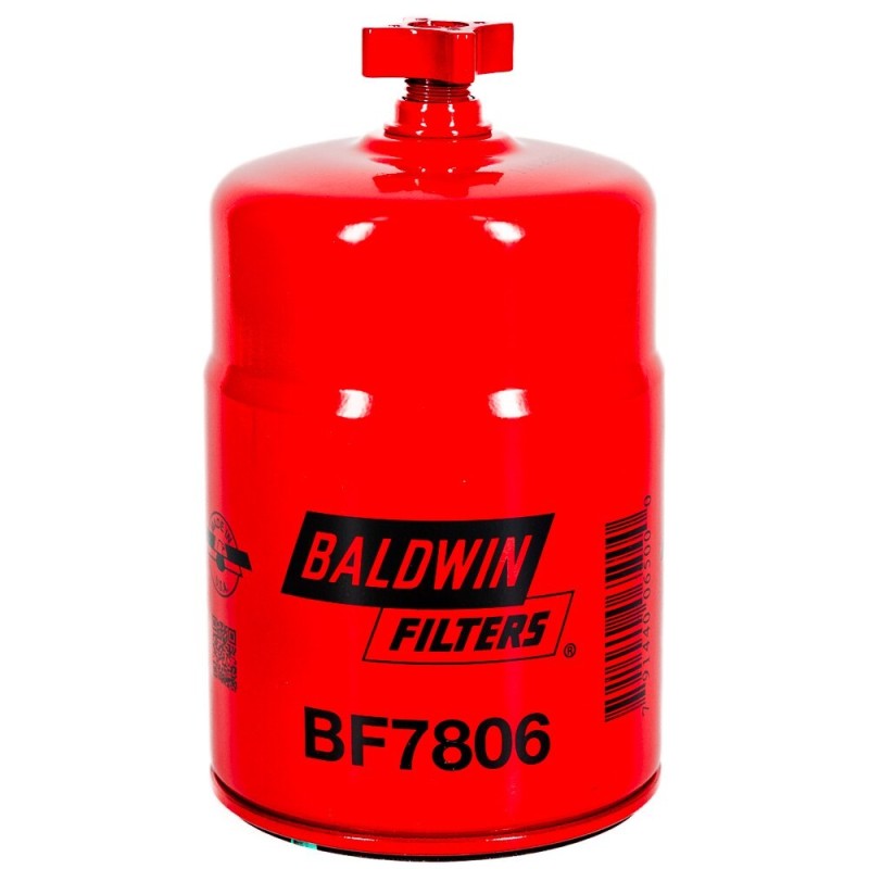 baldwin bf7806, fuel/water separator spin-on with drain