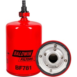 baldwin bf781, primary fuel spin-on with drain