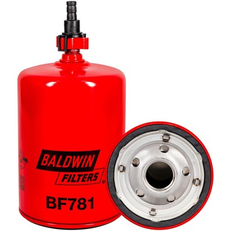 Baldwin BF781, Primary Fuel Filter Spin-on with Drain