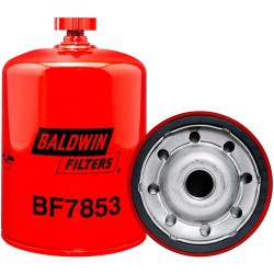 baldwin bf7853, secondary fuel spin-on with drain