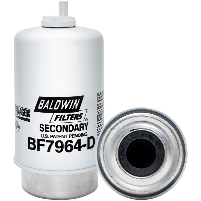baldwin bf7964-d, secondary fuel/water separator element with removable drain
