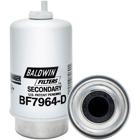 baldwin bf7964-d, secondary fuel/water separator element with removable drain