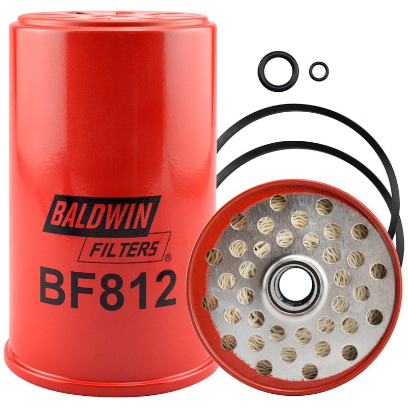 baldwin bf812, can-type fuel filter