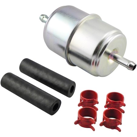 baldwin bf833-k2, in-line fuel filter with clamps and hoses