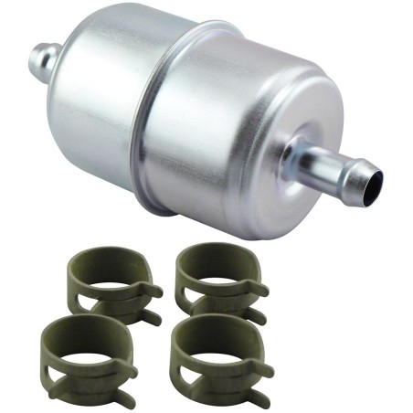 baldwin bf836-k4, in-line fuel filter with clamps