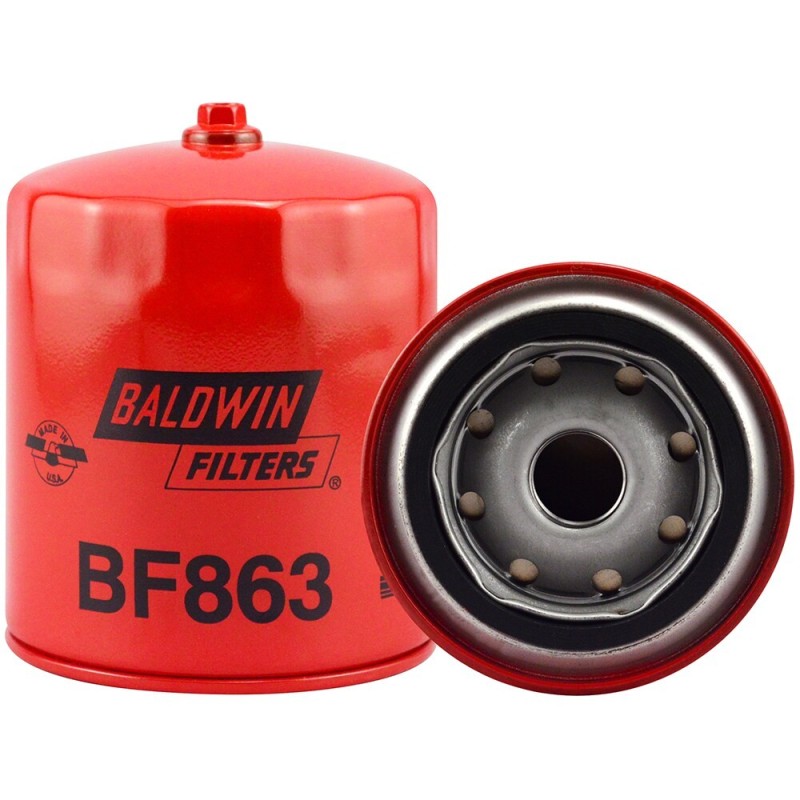 baldwin bf863, primary fuel spin-on with removal nut