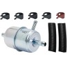 baldwin bf865-k, in-line fuel filter with clamps and hoses