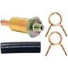 baldwin bf879, screw-in carburetor in-line fuel filter