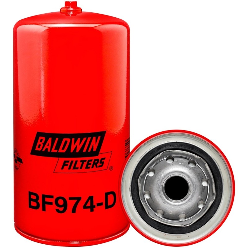 baldwin bf974-d, fuel spin-on with drain