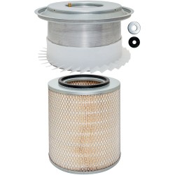 baldwin pa1986-k, air element with reusable lid-fin assembly