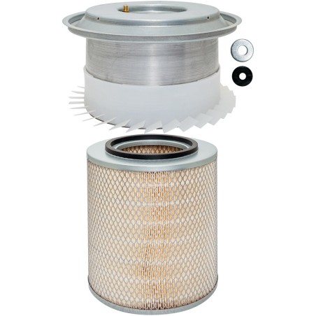 baldwin pa1986-k, air element with reusable lid-fin assembly