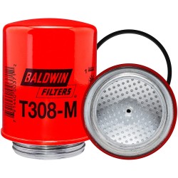 baldwin t308-m, vac-cel by-pass lube spin-on with mason jar screw neck