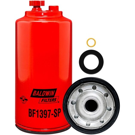 Baldwin BF1397-SP, Fuel/Water Separator Spin-on with Drain and Sensor Port