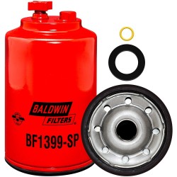 Baldwin BF1399-SP, Fuel/Water Separator Spin-on with Drain and Sensor Port