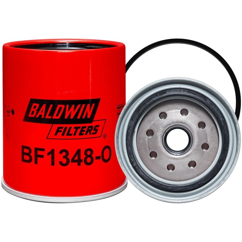 Baldwin BF1348-O, Fuel/Water Separator Spin-on Filter with Open Port for Bowl