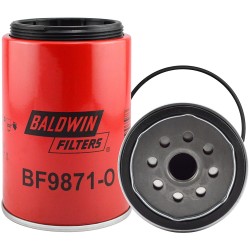 Baldwin BF9871-O, Fuel/Water Separator Spin-on Filter with Open Port for Bowl