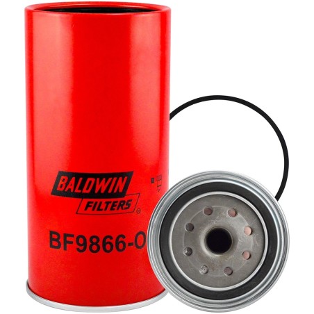 Baldwin BF9866-O, Fuel/Water Separator Spin-on Filter with Open Port for Bowl